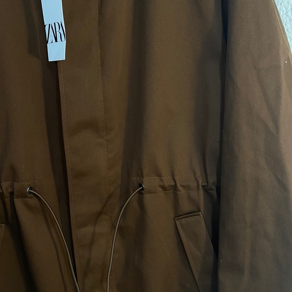BRAND NEE ZARA LONG PARKA JACKET size M - Picture 9 of 9